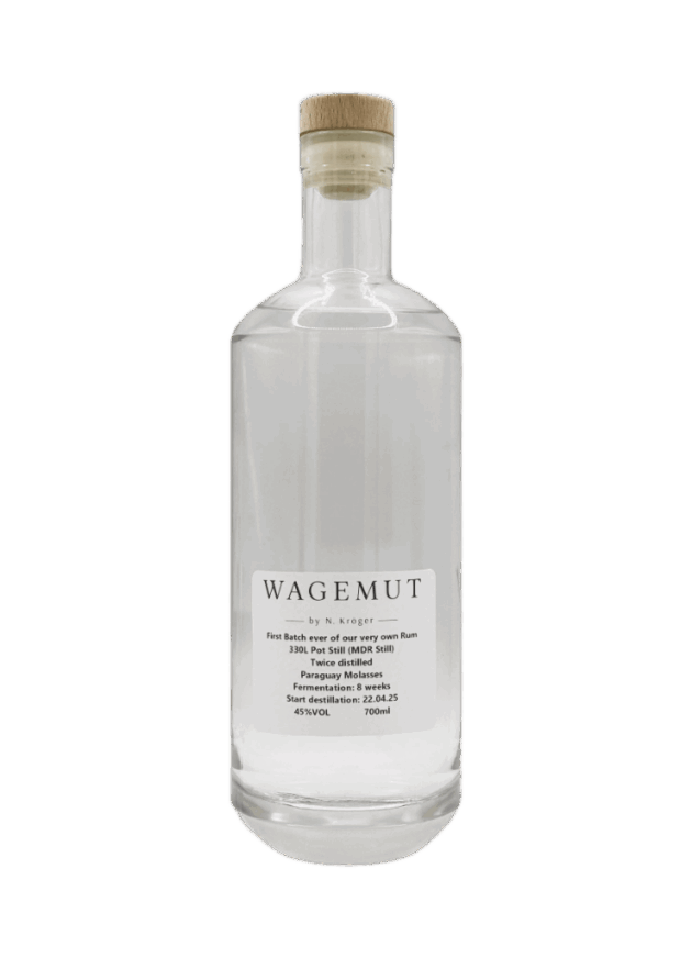 Wagemut erster eigen destillierter Rum!