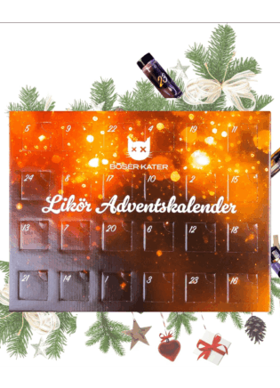 Böser Kater Likör Adventskalender mit Likör-Miniaturen & Begleitbroschüre